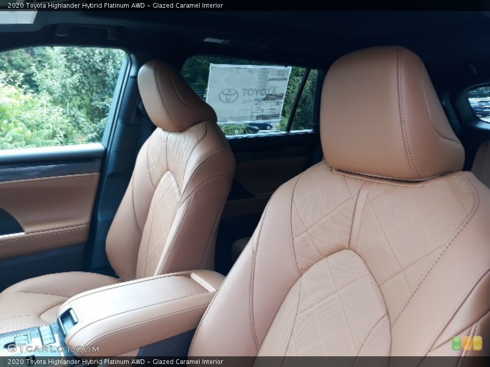 Glazed Caramel Interior Front Seat for the 2020 Toyota Highlander Hybrid Platinum AWD #139040678