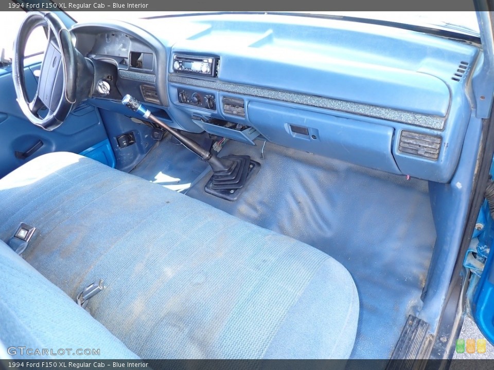 Blue Interior Dashboard for the 1994 Ford F150 XL Regular Cab #139041553