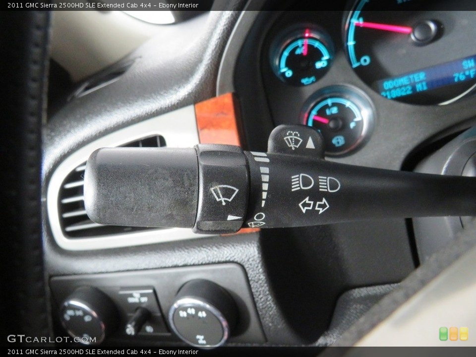 Ebony Interior Controls for the 2011 GMC Sierra 2500HD SLE Extended Cab 4x4 #139041868