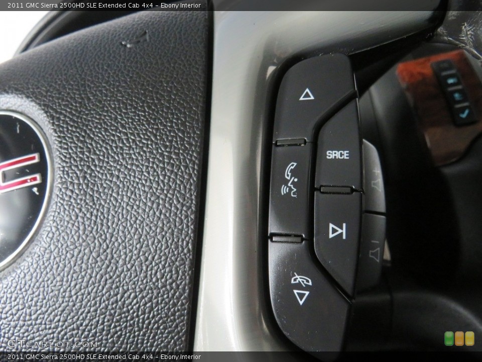 Ebony Interior Steering Wheel for the 2011 GMC Sierra 2500HD SLE Extended Cab 4x4 #139041916
