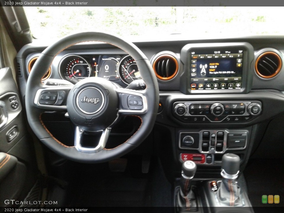 Black Interior Dashboard for the 2020 Jeep Gladiator Mojave 4x4 #139045063