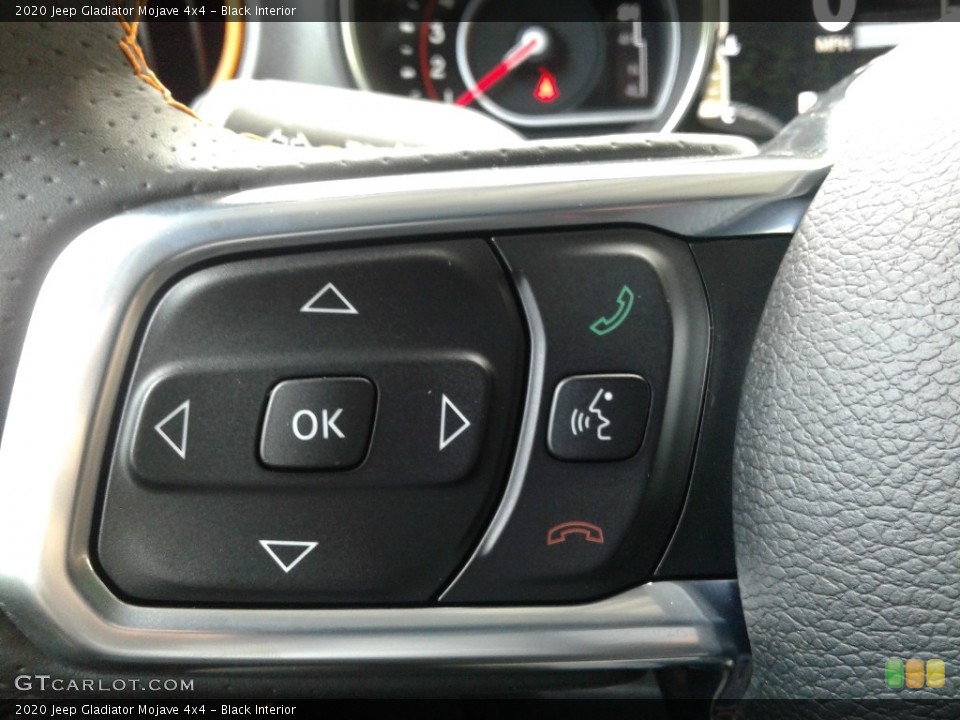 Black Interior Steering Wheel for the 2020 Jeep Gladiator Mojave 4x4 #139045090