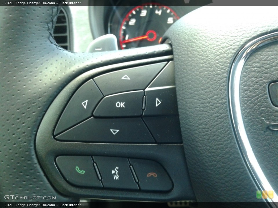 Black Interior Steering Wheel for the 2020 Dodge Charger Daytona #139045882