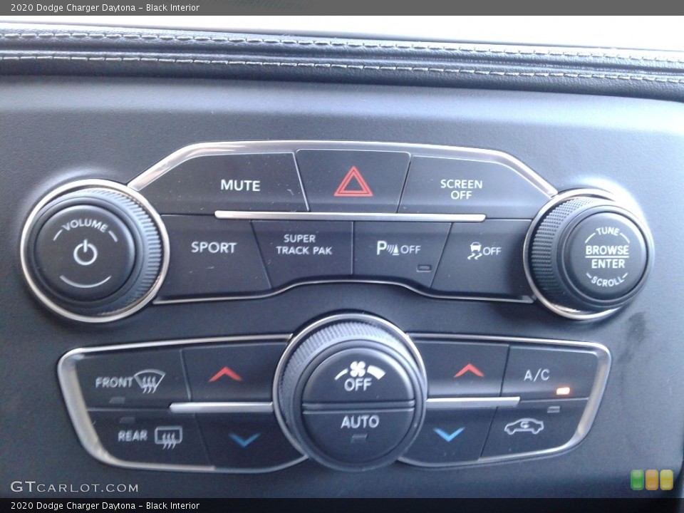 Black Interior Controls for the 2020 Dodge Charger Daytona #139046707
