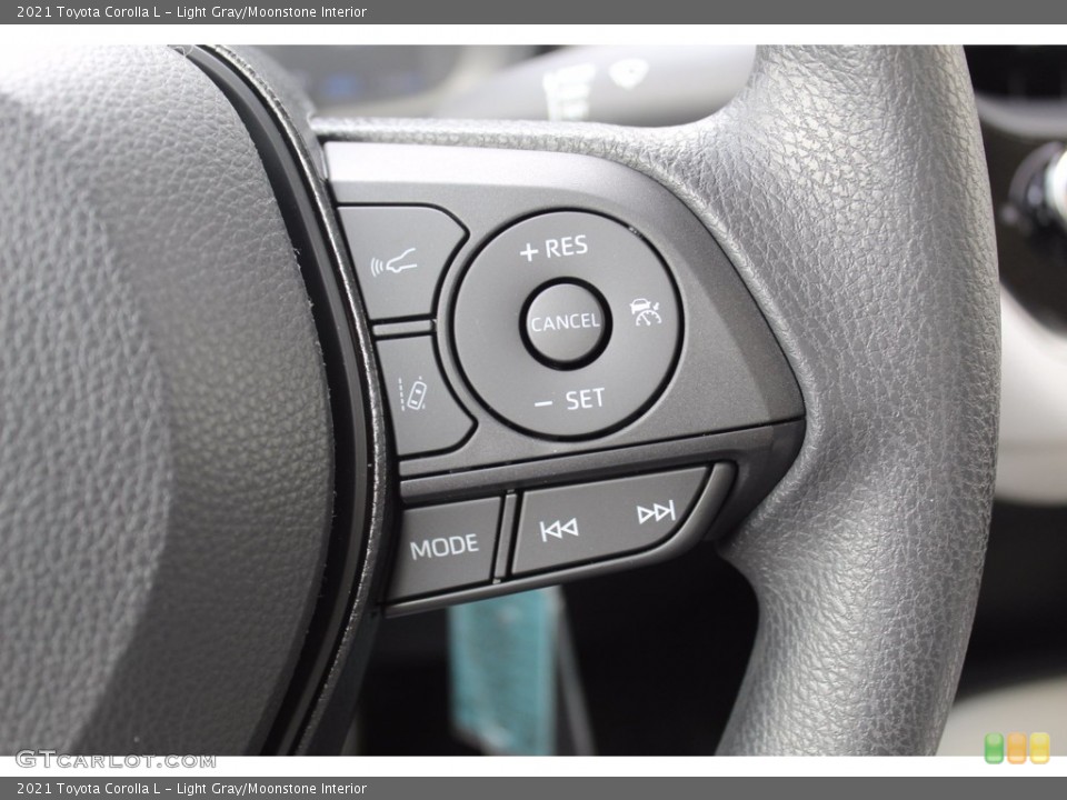 Light Gray/Moonstone Interior Steering Wheel for the 2021 Toyota Corolla L #139047016