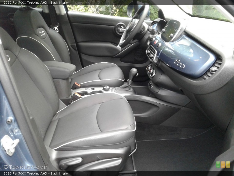 Black Interior Front Seat for the 2020 Fiat 500X Trekking AWD #139047970