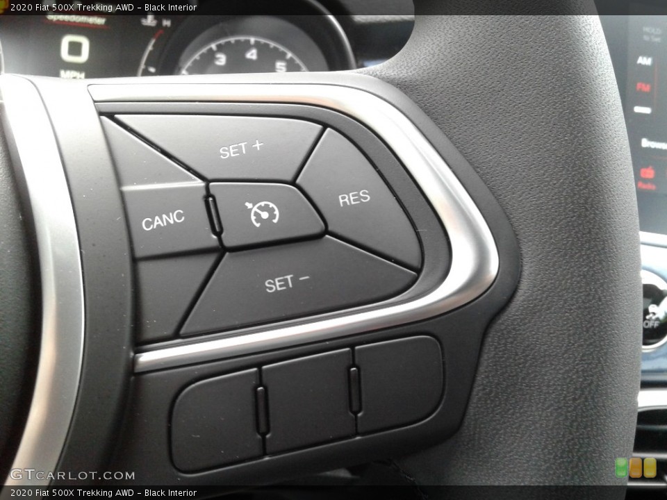 Black Interior Steering Wheel for the 2020 Fiat 500X Trekking AWD #139048039