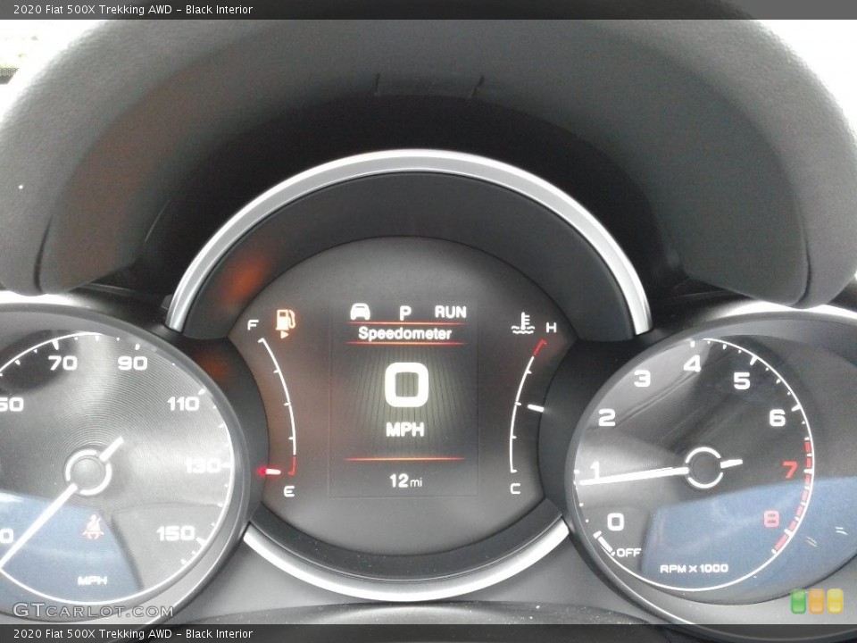 Black Interior Gauges for the 2020 Fiat 500X Trekking AWD #139048060