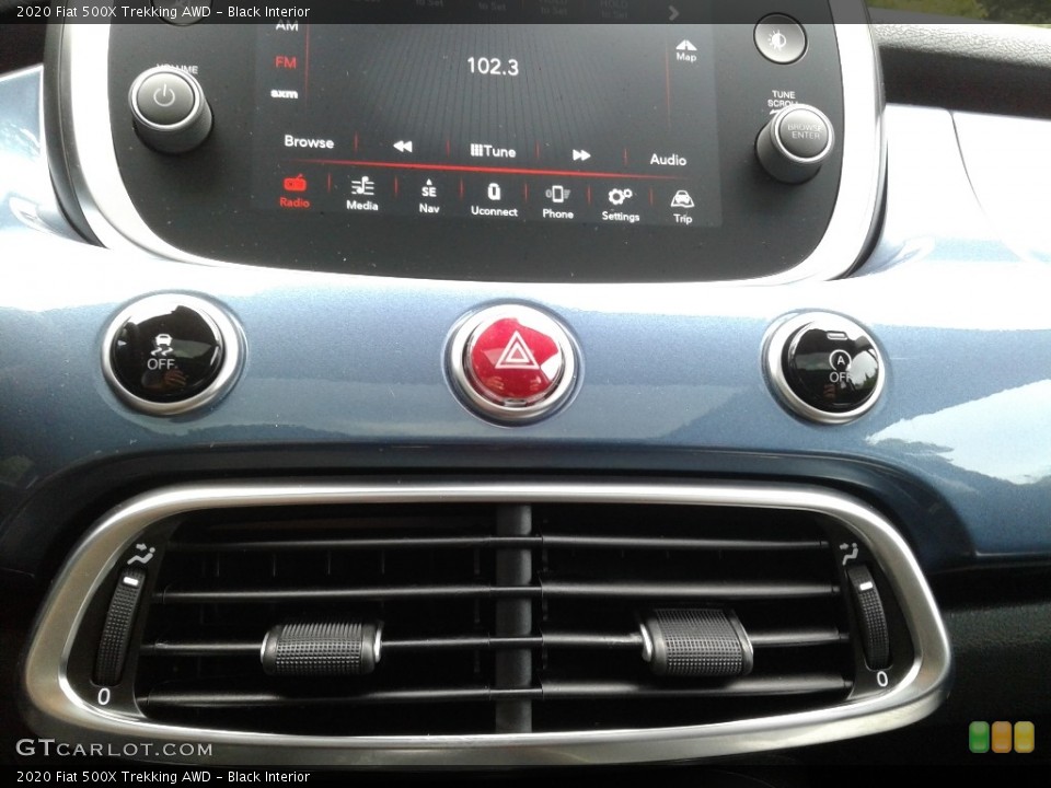 Black Interior Controls for the 2020 Fiat 500X Trekking AWD #139048144