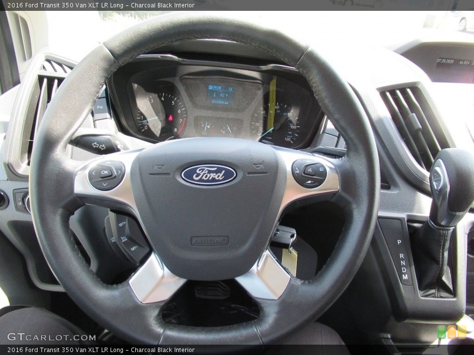 Charcoal Black Interior Steering Wheel for the 2016 Ford Transit 350 Van XLT LR Long #139048891
