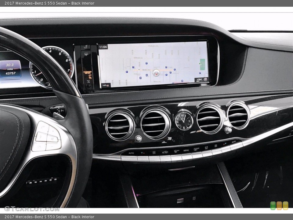 Black Interior Navigation for the 2017 Mercedes-Benz S 550 Sedan #139054371