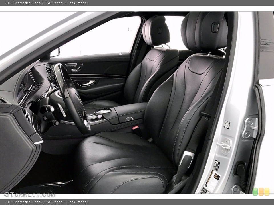 Black Interior Front Seat for the 2017 Mercedes-Benz S 550 Sedan #139054578