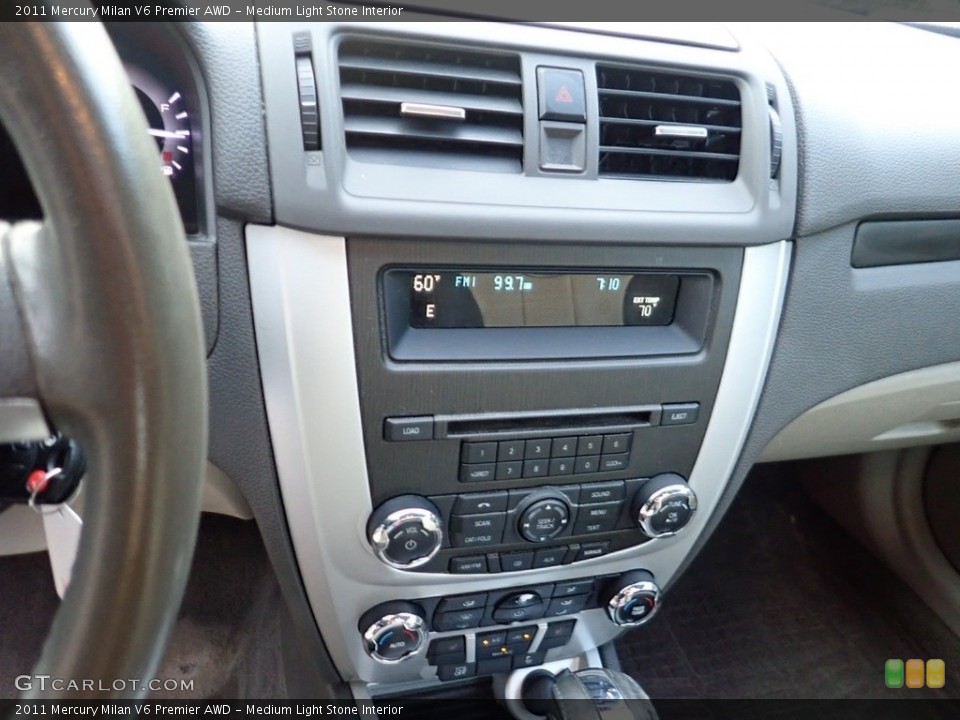 Medium Light Stone Interior Controls for the 2011 Mercury Milan V6 Premier AWD #139057362