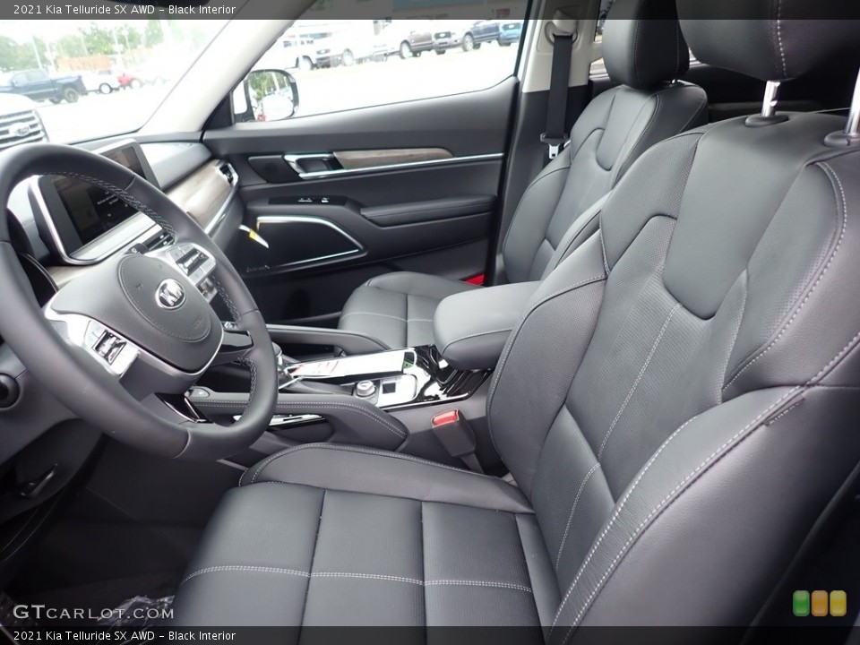 Black Interior Front Seat for the 2021 Kia Telluride SX AWD #139061592