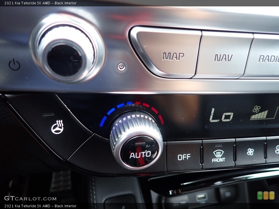 Black Interior Controls for the 2021 Kia Telluride SX AWD #139061739