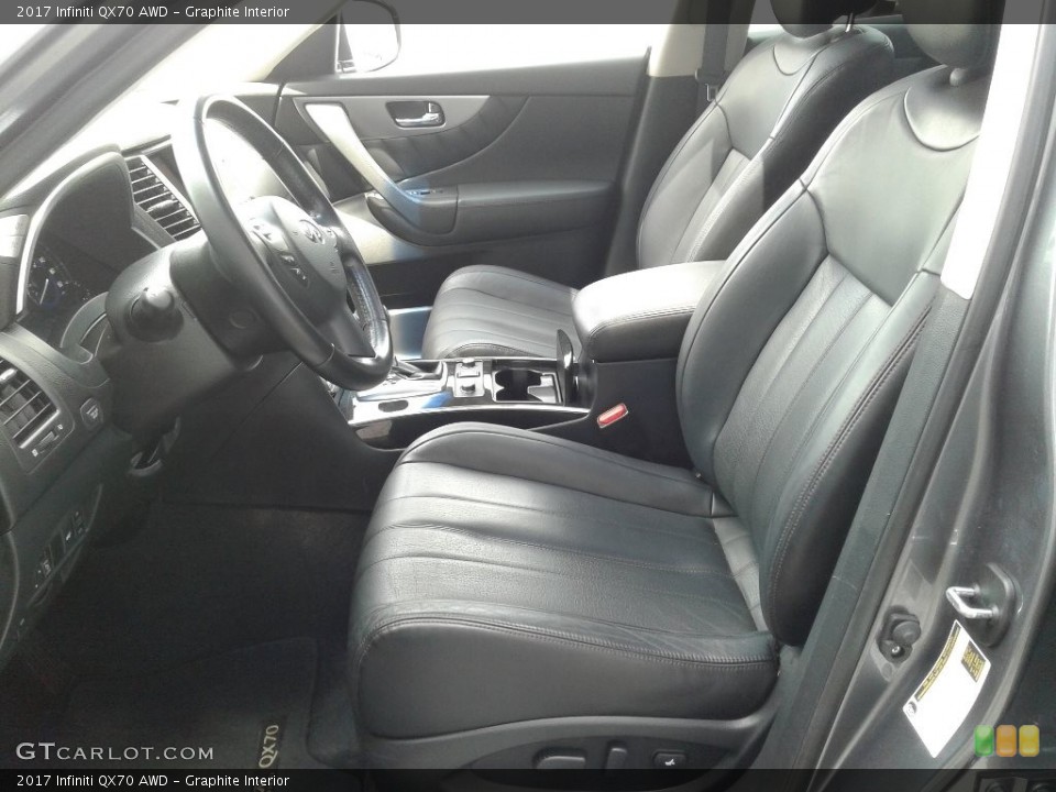 Graphite Interior Front Seat for the 2017 Infiniti QX70 AWD #139064943
