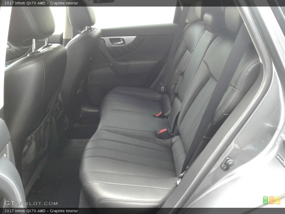 Graphite Interior Rear Seat for the 2017 Infiniti QX70 AWD #139064994