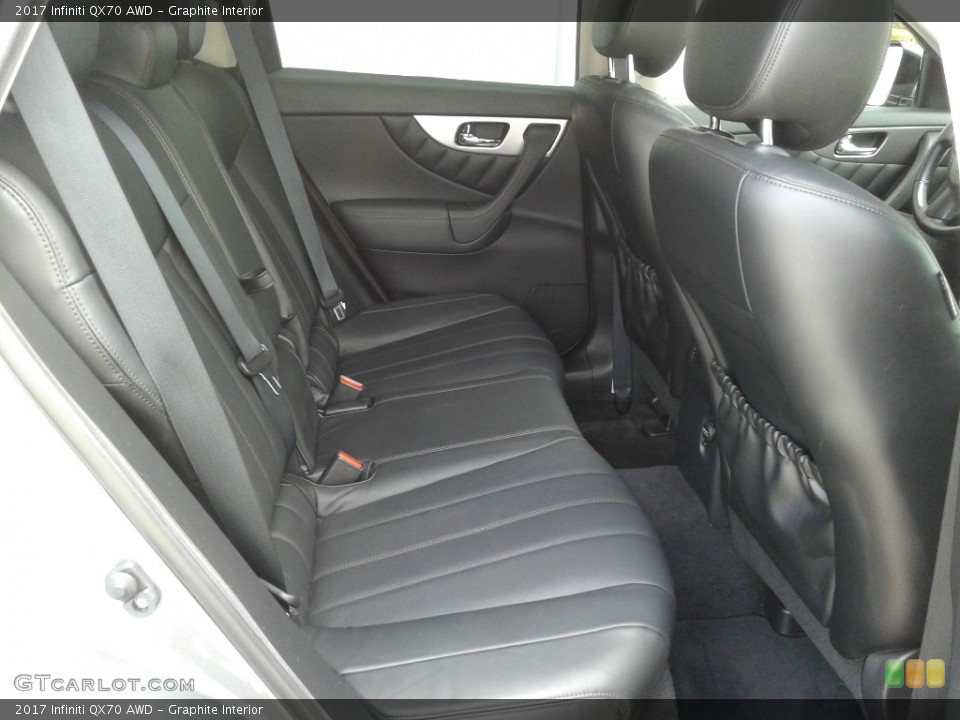Graphite Interior Rear Seat for the 2017 Infiniti QX70 AWD #139065081