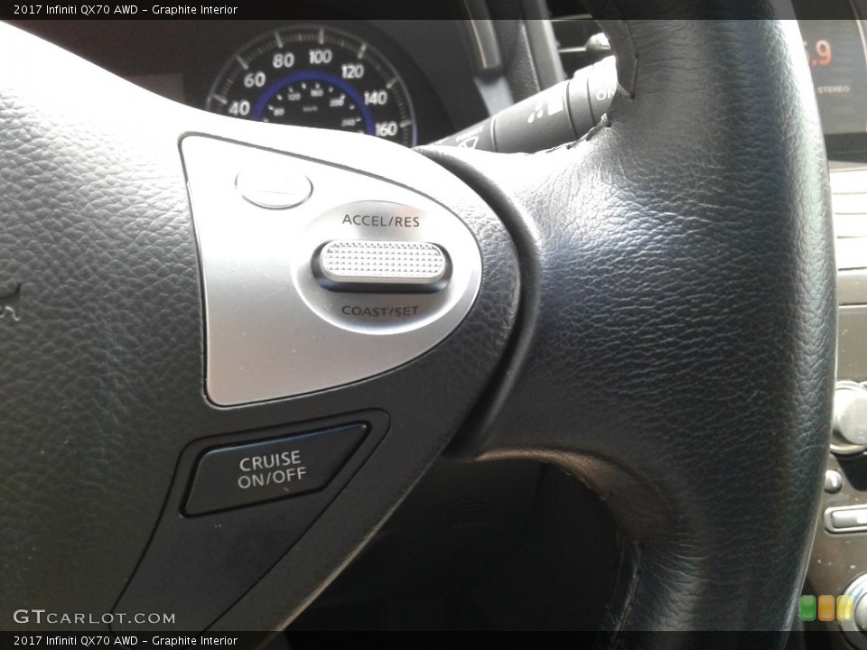 Graphite Interior Steering Wheel for the 2017 Infiniti QX70 AWD #139065180