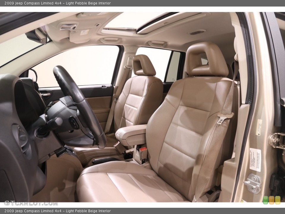 Light Pebble Beige Interior Front Seat for the 2009 Jeep Compass Limited 4x4 #139065804