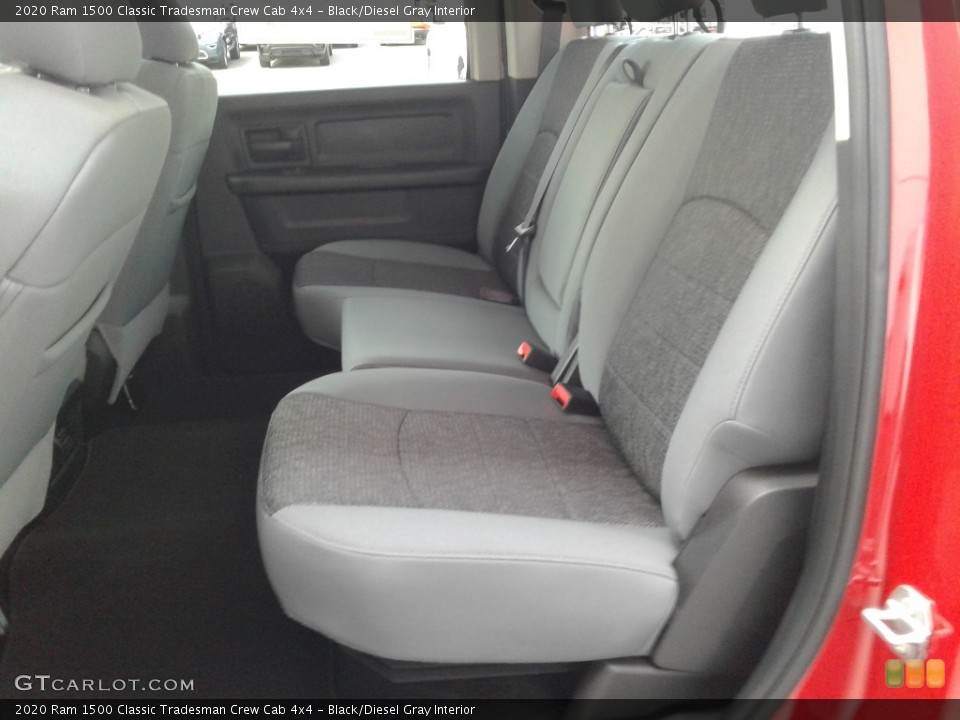 Black/Diesel Gray Interior Rear Seat for the 2020 Ram 1500 Classic Tradesman Crew Cab 4x4 #139067817