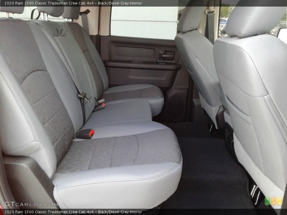 Black/Diesel Gray Interior Rear Seat for the 2020 Ram 1500 Classic Tradesman Crew Cab 4x4 #139067853