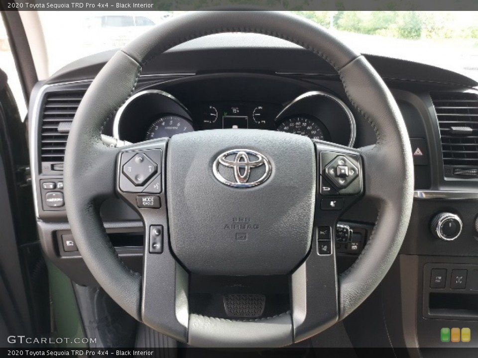 Black Interior Steering Wheel for the 2020 Toyota Sequoia TRD Pro 4x4 #139067871