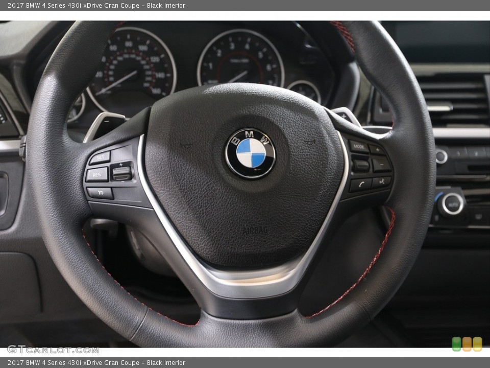 Black Interior Steering Wheel for the 2017 BMW 4 Series 430i xDrive Gran Coupe #139068600