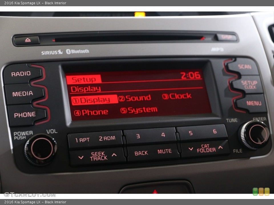 Black Interior Controls for the 2016 Kia Sportage LX #139069434