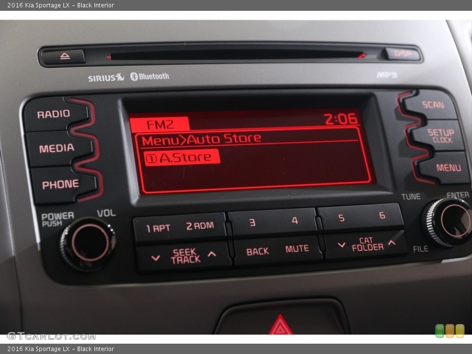 Black Interior Controls for the 2016 Kia Sportage LX #139069488
