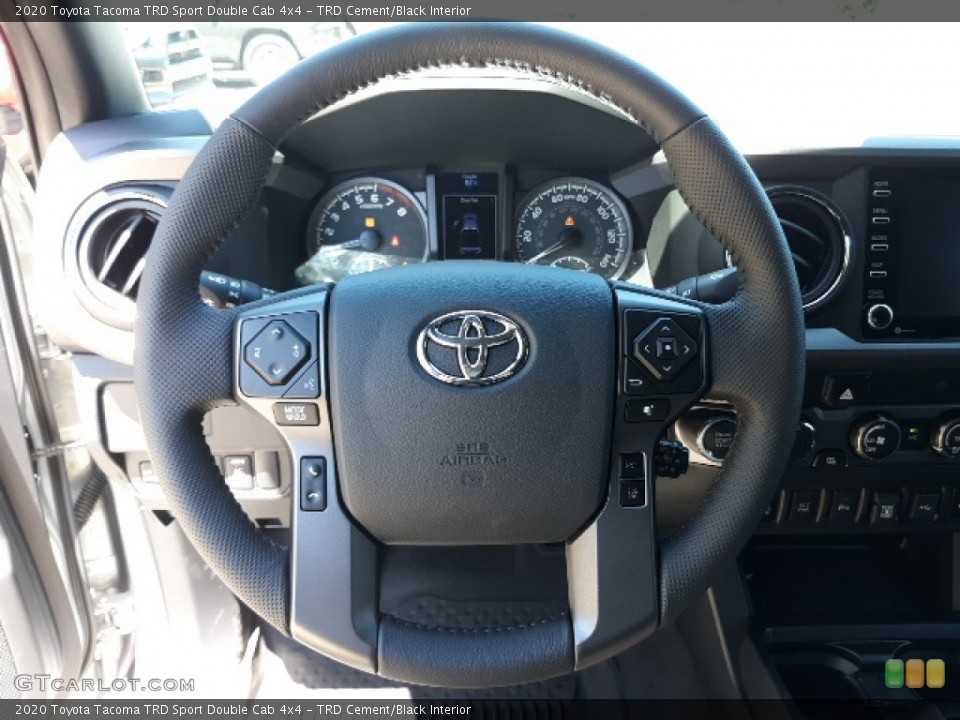 TRD Cement/Black Interior Steering Wheel for the 2020 Toyota Tacoma TRD Sport Double Cab 4x4 #139070809
