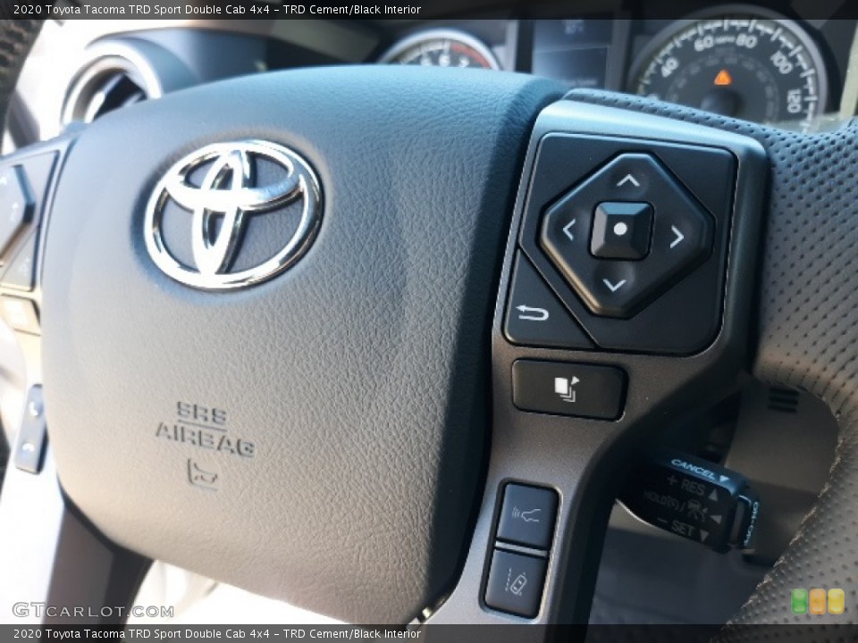 TRD Cement/Black Interior Steering Wheel for the 2020 Toyota Tacoma TRD Sport Double Cab 4x4 #139070826