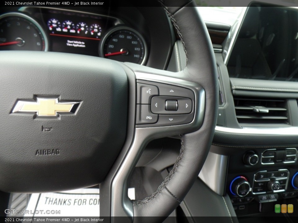 Jet Black Interior Steering Wheel for the 2021 Chevrolet Tahoe Premier 4WD #139071171