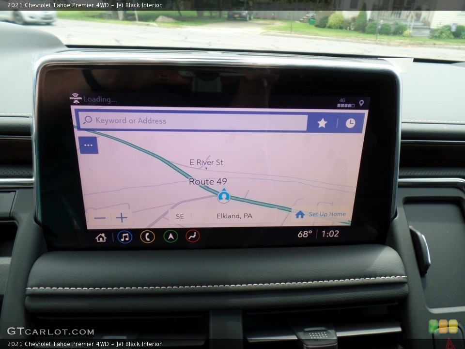 Jet Black Interior Navigation for the 2021 Chevrolet Tahoe Premier 4WD #139071381