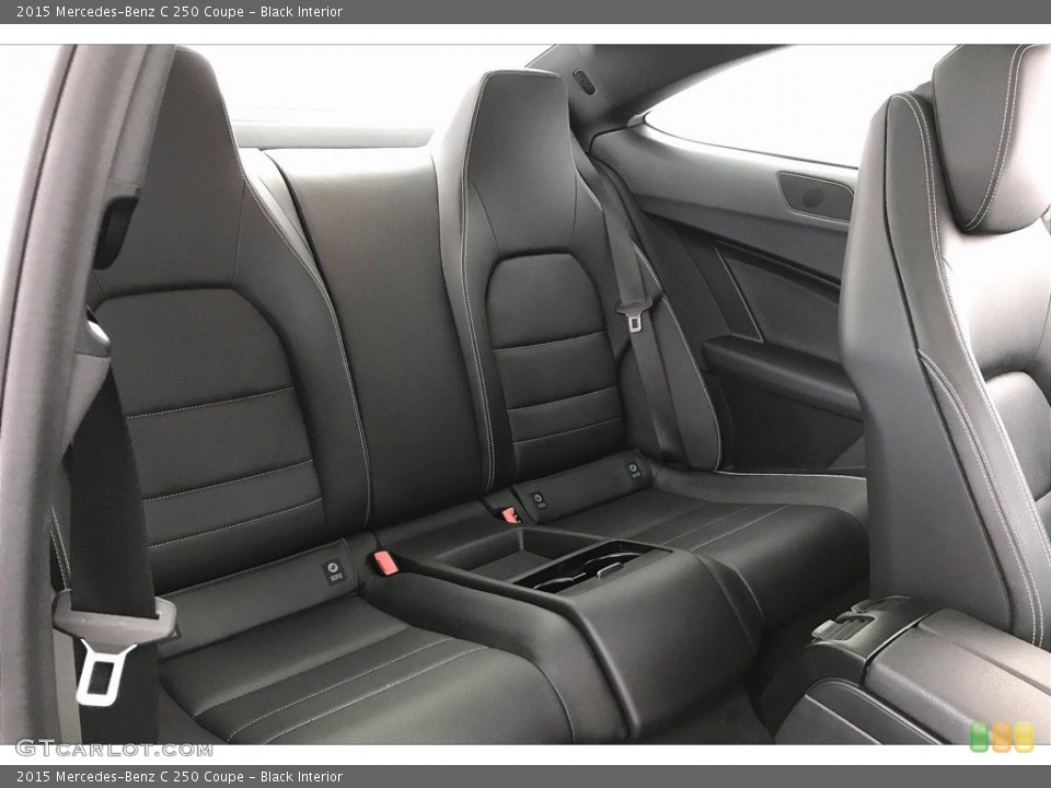 Black Interior Rear Seat for the 2015 Mercedes-Benz C 250 Coupe #139072020