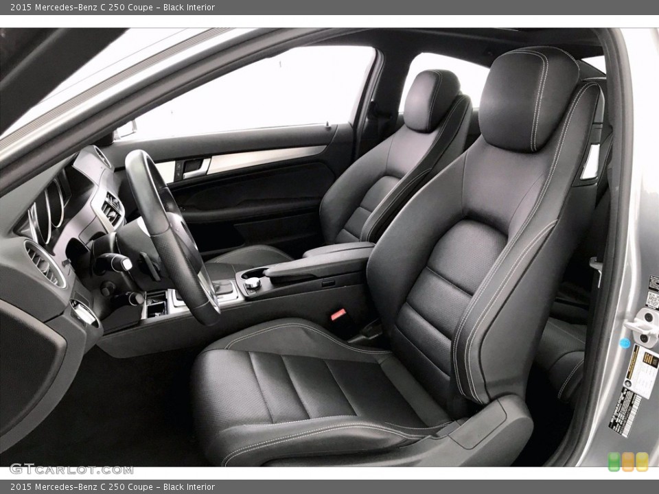 Black Interior Front Seat for the 2015 Mercedes-Benz C 250 Coupe #139072029