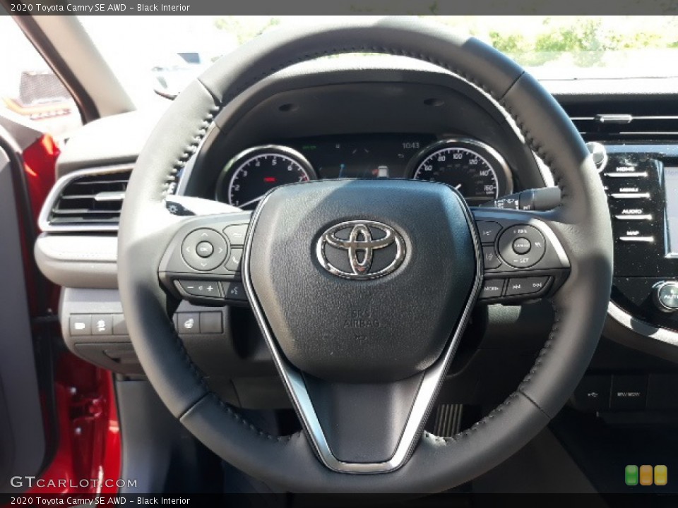 Black Interior Steering Wheel for the 2020 Toyota Camry SE AWD #139072746
