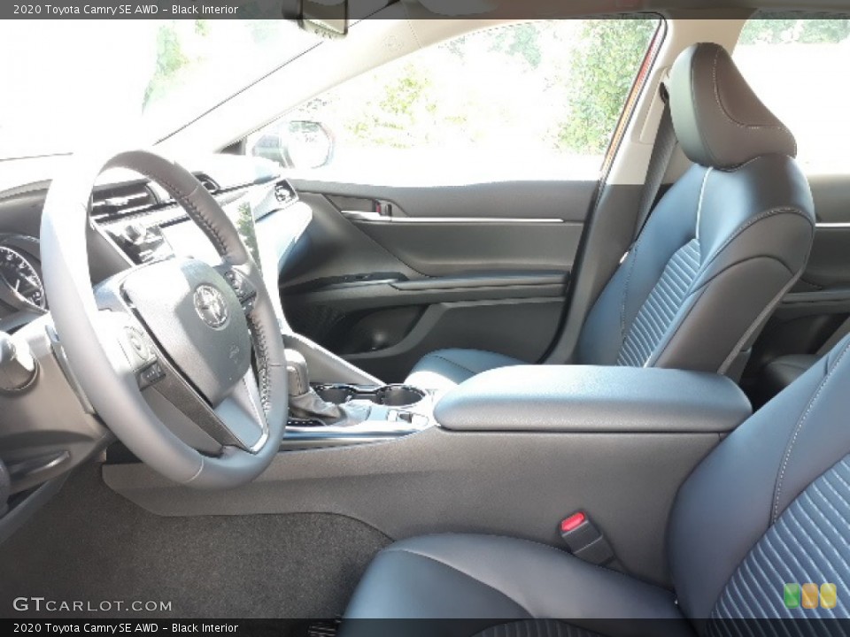 Black Interior Front Seat for the 2020 Toyota Camry SE AWD #139072818