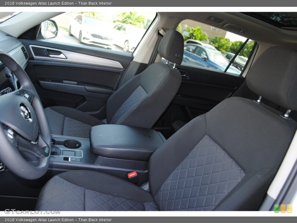 Titan Black Interior Front Seat for the 2018 Volkswagen Atlas Launch Edition #139075441