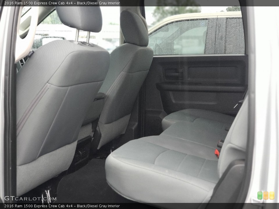 Black/Diesel Gray Interior Rear Seat for the 2016 Ram 1500 Express Crew Cab 4x4 #139076173