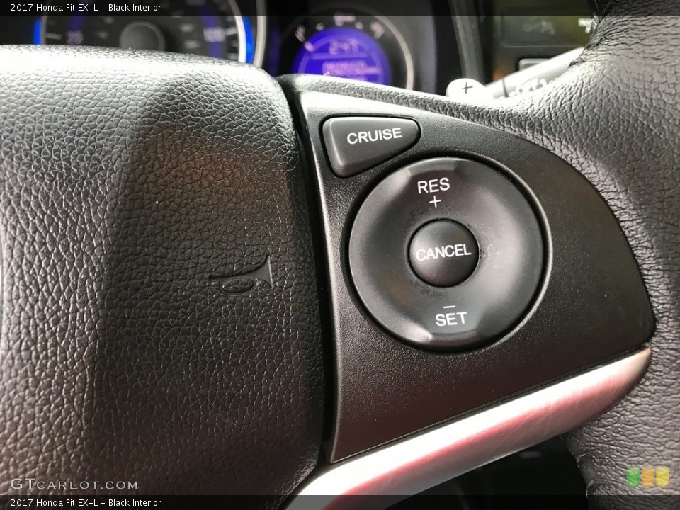 Black Interior Steering Wheel for the 2017 Honda Fit EX-L #139084186