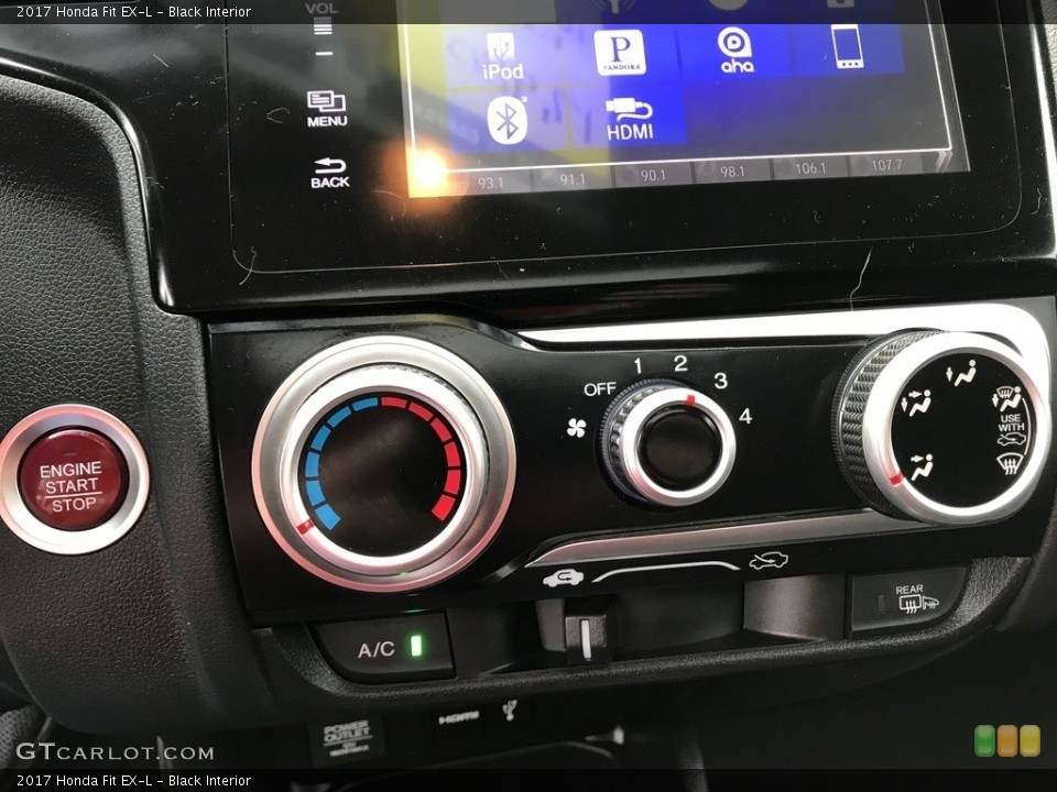 Black Interior Controls for the 2017 Honda Fit EX-L #139084336