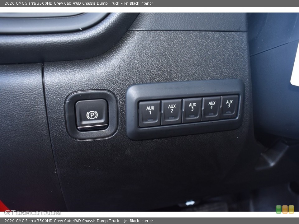 Jet Black Interior Controls for the 2020 GMC Sierra 3500HD Crew Cab 4WD Chassis Dump Truck #139084768