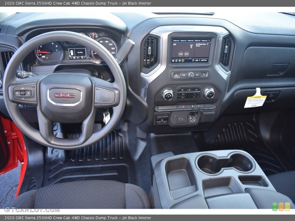 Jet Black Interior Dashboard for the 2020 GMC Sierra 3500HD Crew Cab 4WD Chassis Dump Truck #139084807