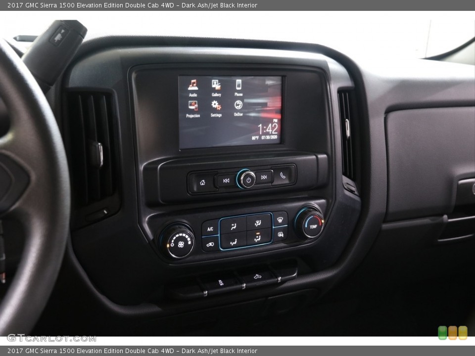 Dark Ash/Jet Black Interior Controls for the 2017 GMC Sierra 1500 Elevation Edition Double Cab 4WD #139086913