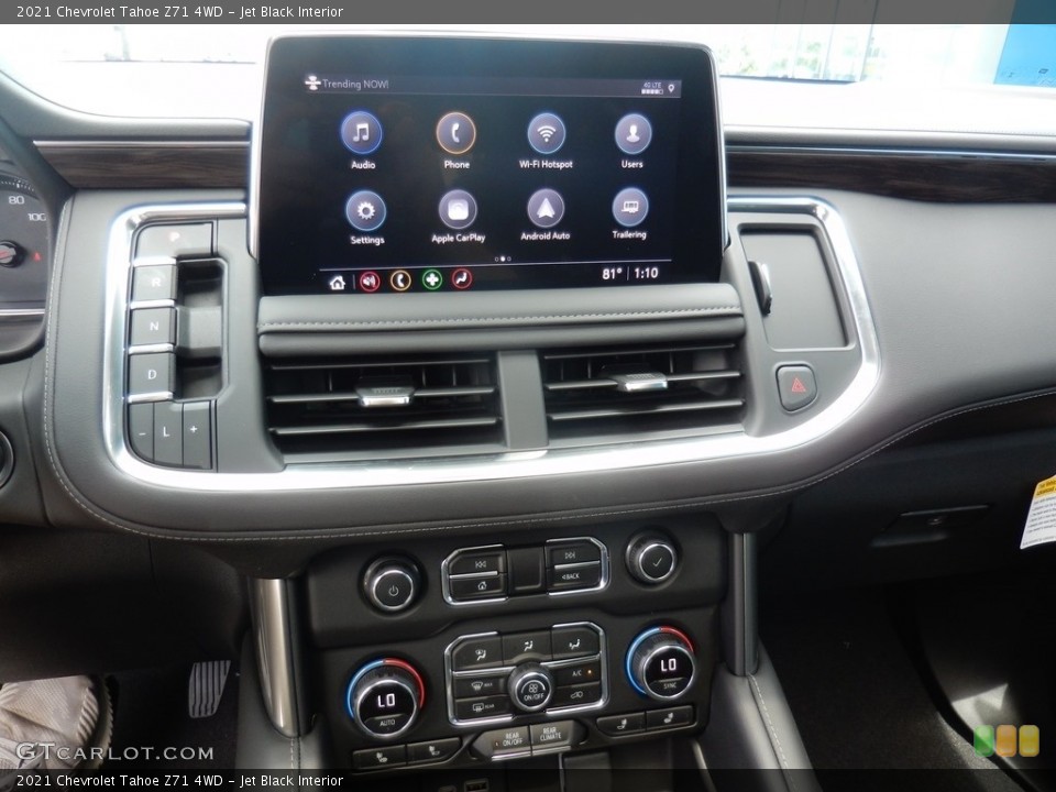 Jet Black Interior Controls for the 2021 Chevrolet Tahoe Z71 4WD #139087135