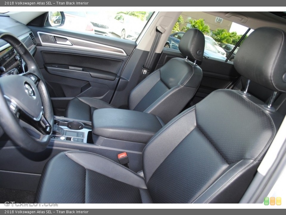 Titan Black Interior Front Seat for the 2018 Volkswagen Atlas SEL #139088035