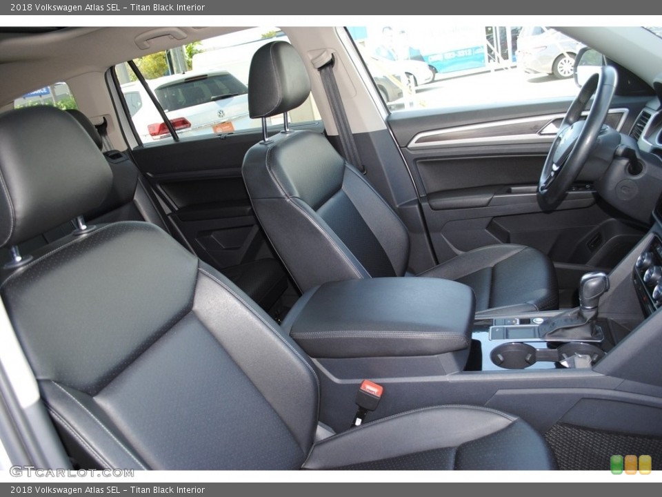Titan Black Interior Front Seat for the 2018 Volkswagen Atlas SEL #139088101