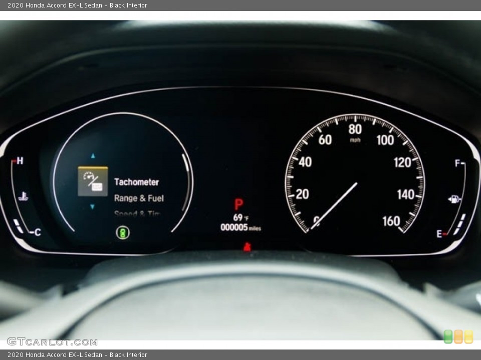 Black Interior Gauges for the 2020 Honda Accord EX-L Sedan #139090090