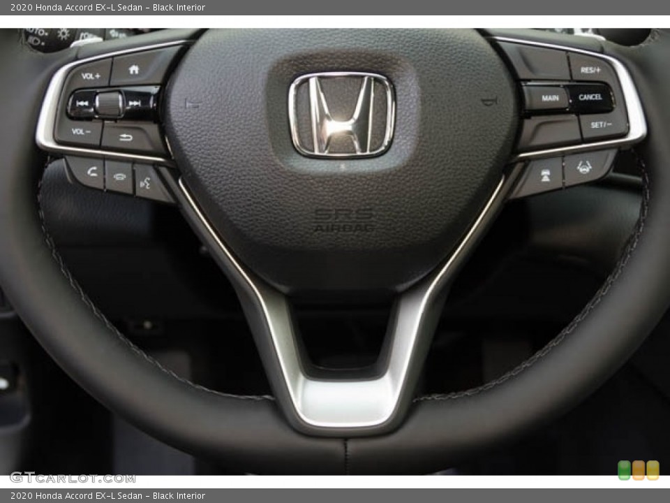 Black Interior Steering Wheel for the 2020 Honda Accord EX-L Sedan #139090105
